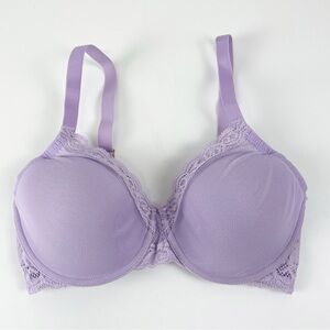 NEW Natori Bra Womens 32D Purple Adjustable Straps Lace Underwire NWOT